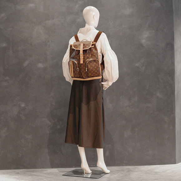 Louis Vuitton Bosphore Backpack Rucksack Monogram Brown - Picture 6 of 8